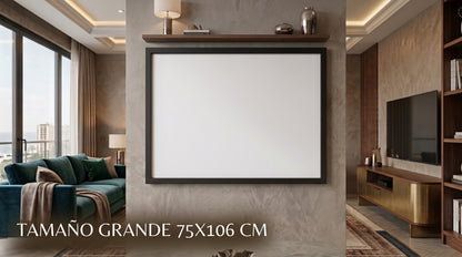Cuadro Metálico - Para Imanes 75x106 Fondo Blanco