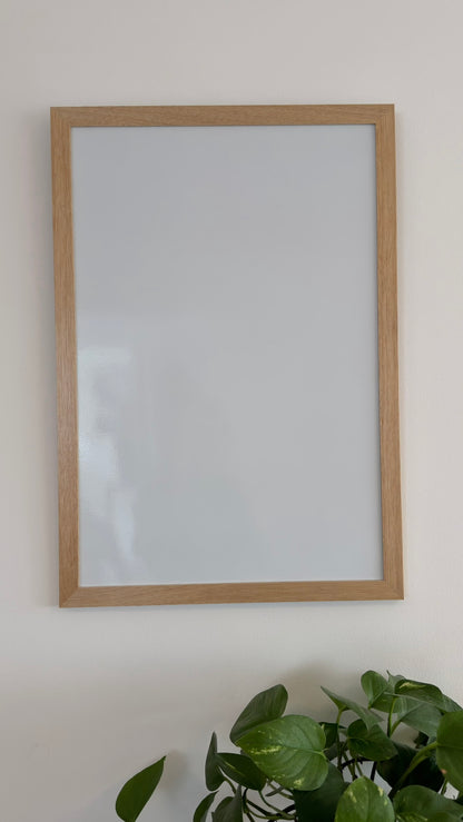 Cuadro Metálico - Para Imanes 40x60 - Fondo Blanco o Negro